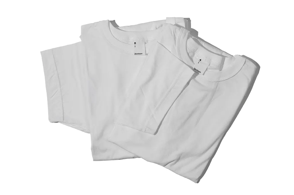 3sixteen T-Shirts w/ Pima Cotton 2-Pack - White Plain Pima