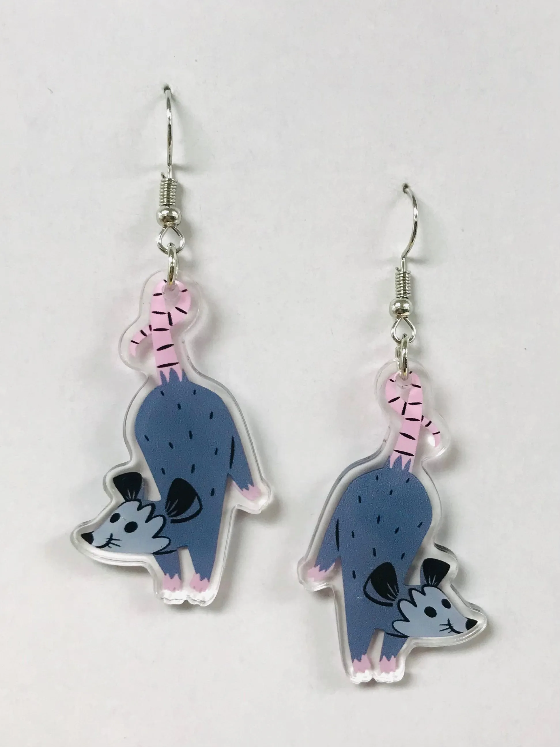 Acrylic Cute Mouse Earrings