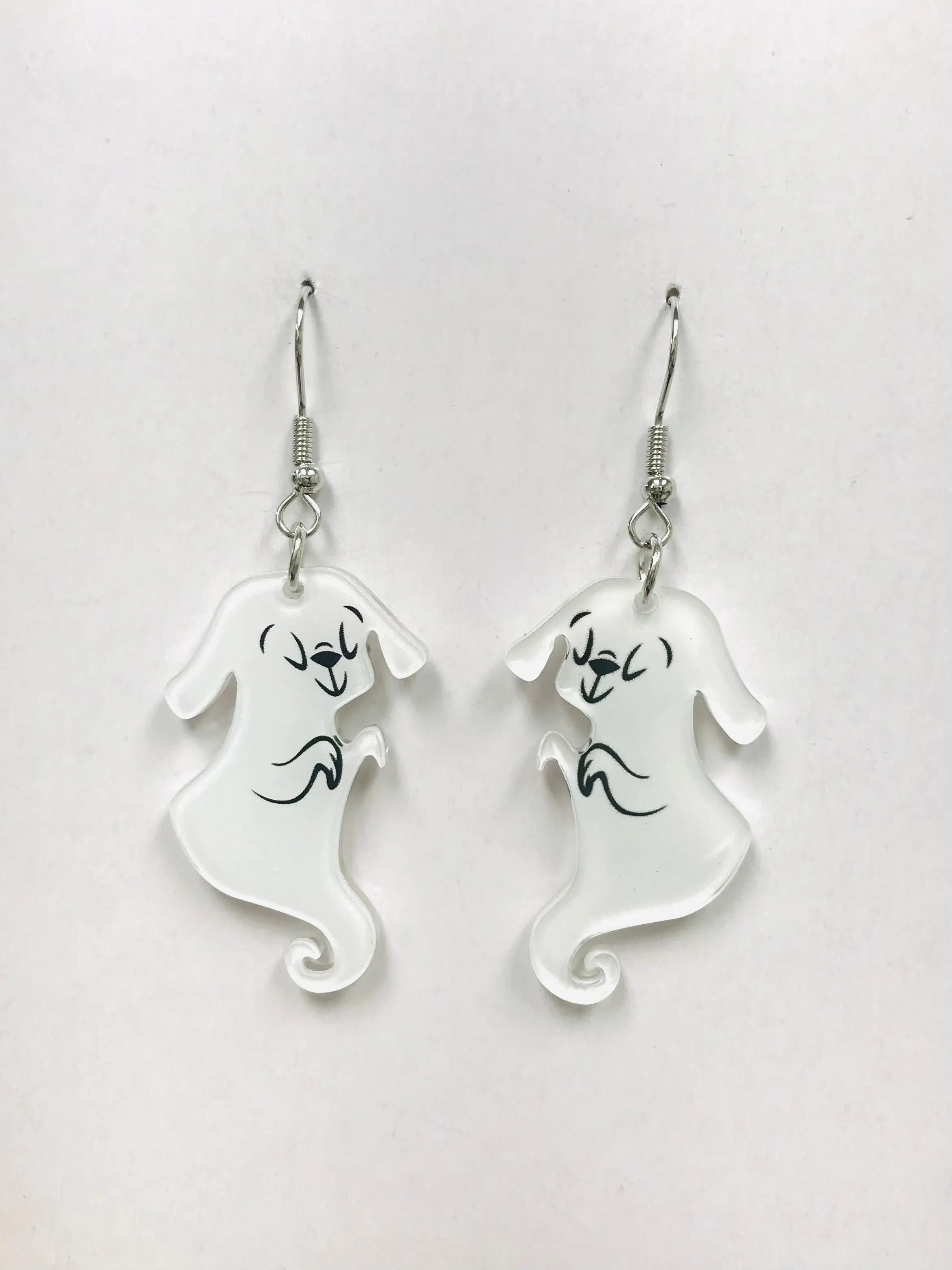 Acrylic Sleepwalking Dog Earrings