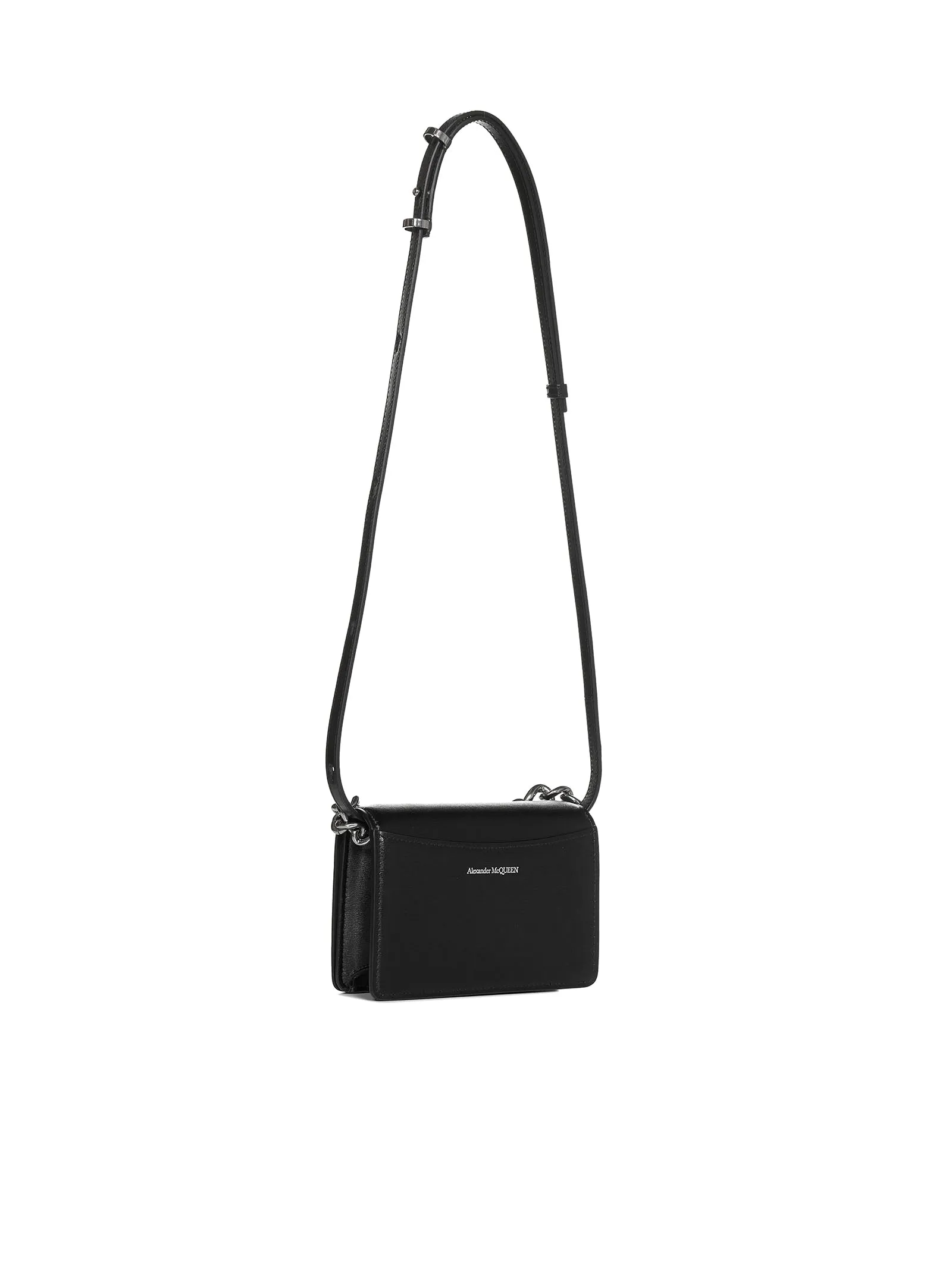 Alexander McQueen Chain-Link Four Ring Mini Shoulder Bag