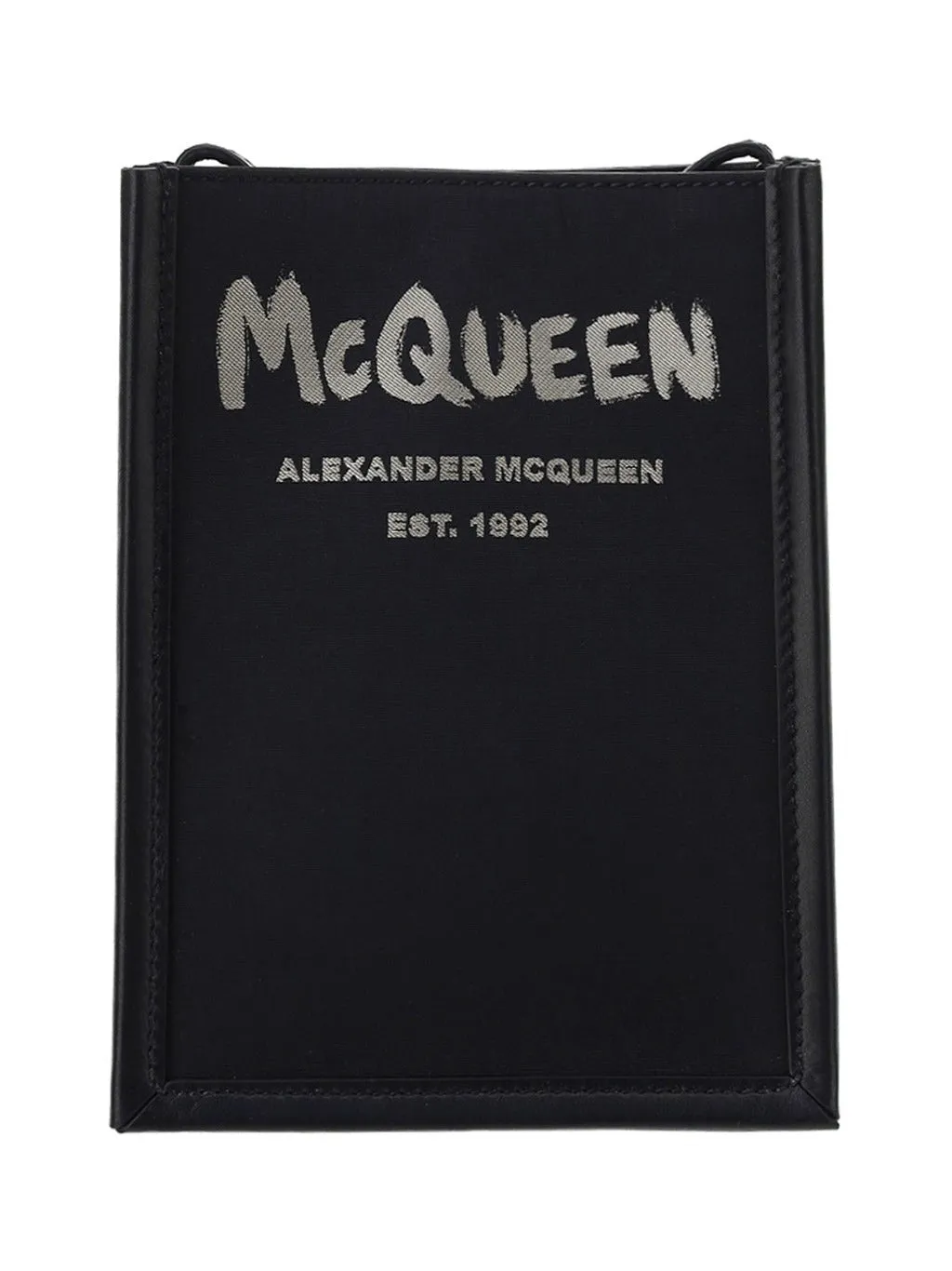 Alexander McQueen Graffiti Logo Printed Shoulder Bag