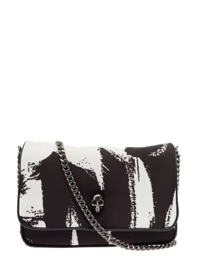 Alexander McQueen Graffiti Small Skull Shoulder Bag