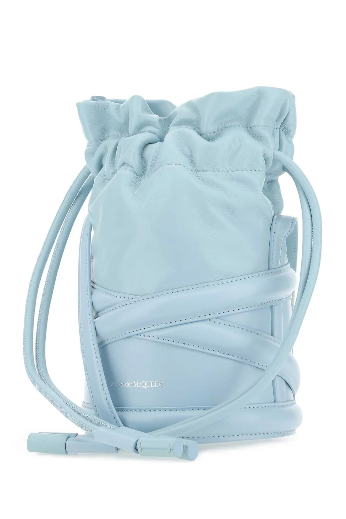 Alexander McQueen Logo Detailed Drawstring Bucket Bag