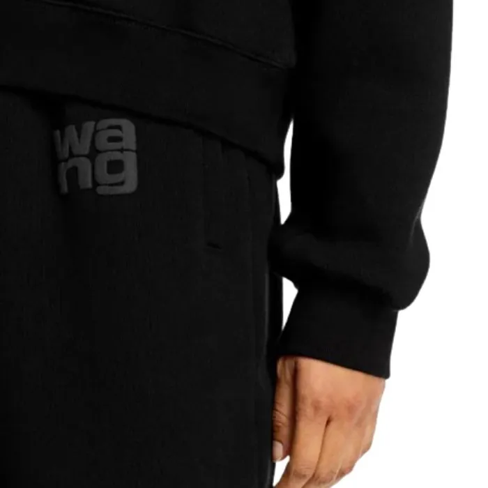 Alexander Wang  |Rib Long Sleeves Plain Cotton Oversized Logo