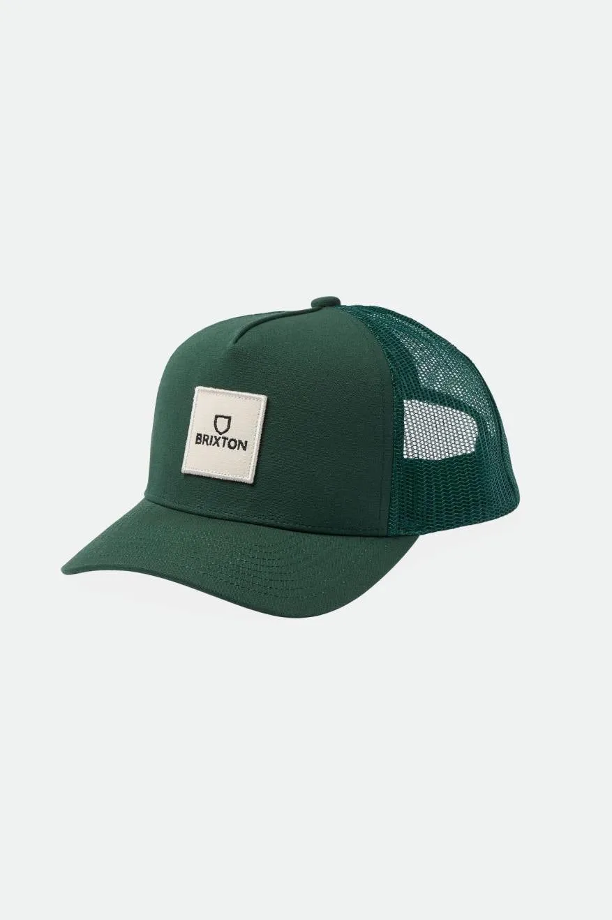 Alpha Block Netplus Trucker Hat - Spruce/Spruce