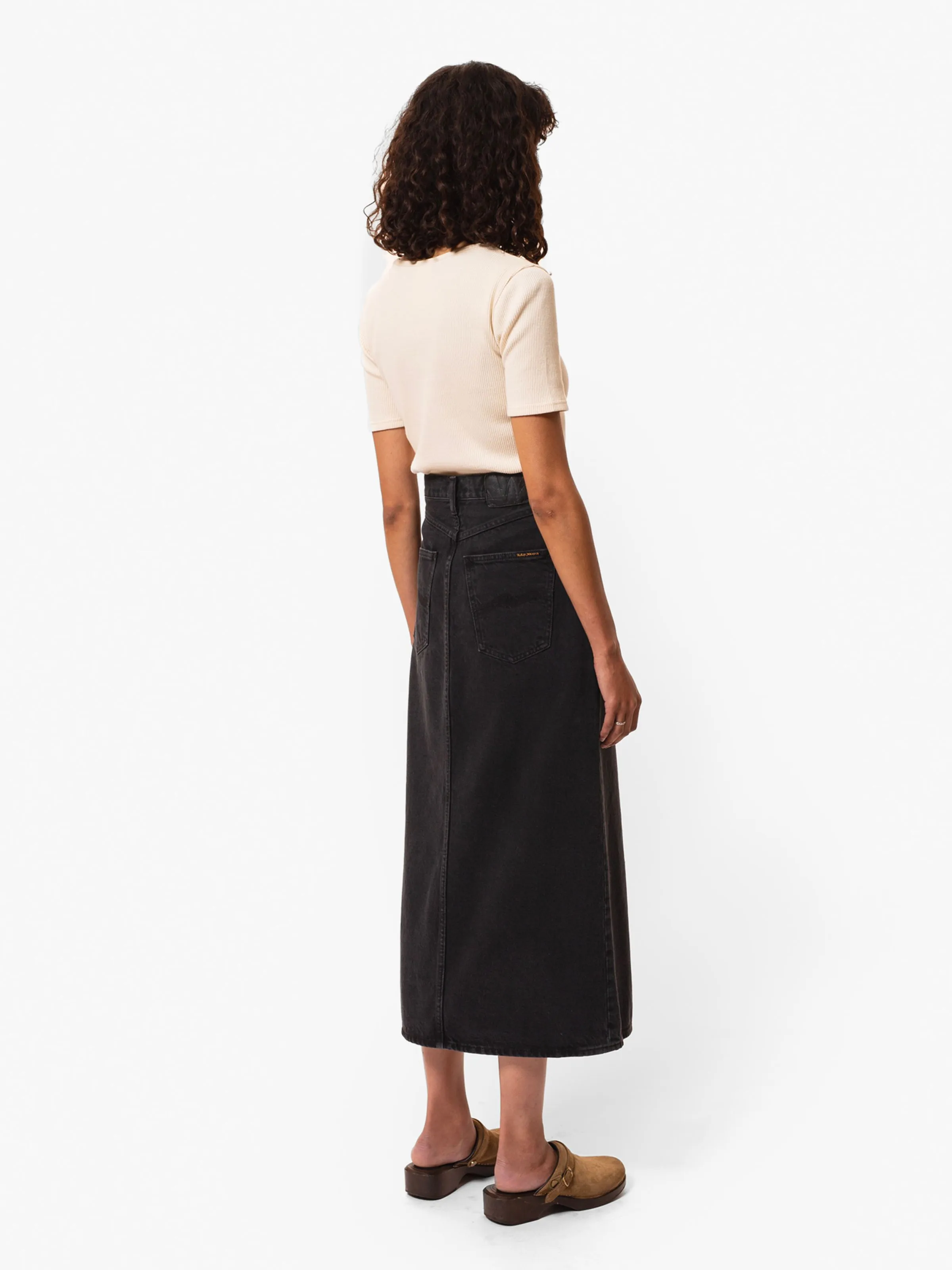 Anna Denim Skirt Black