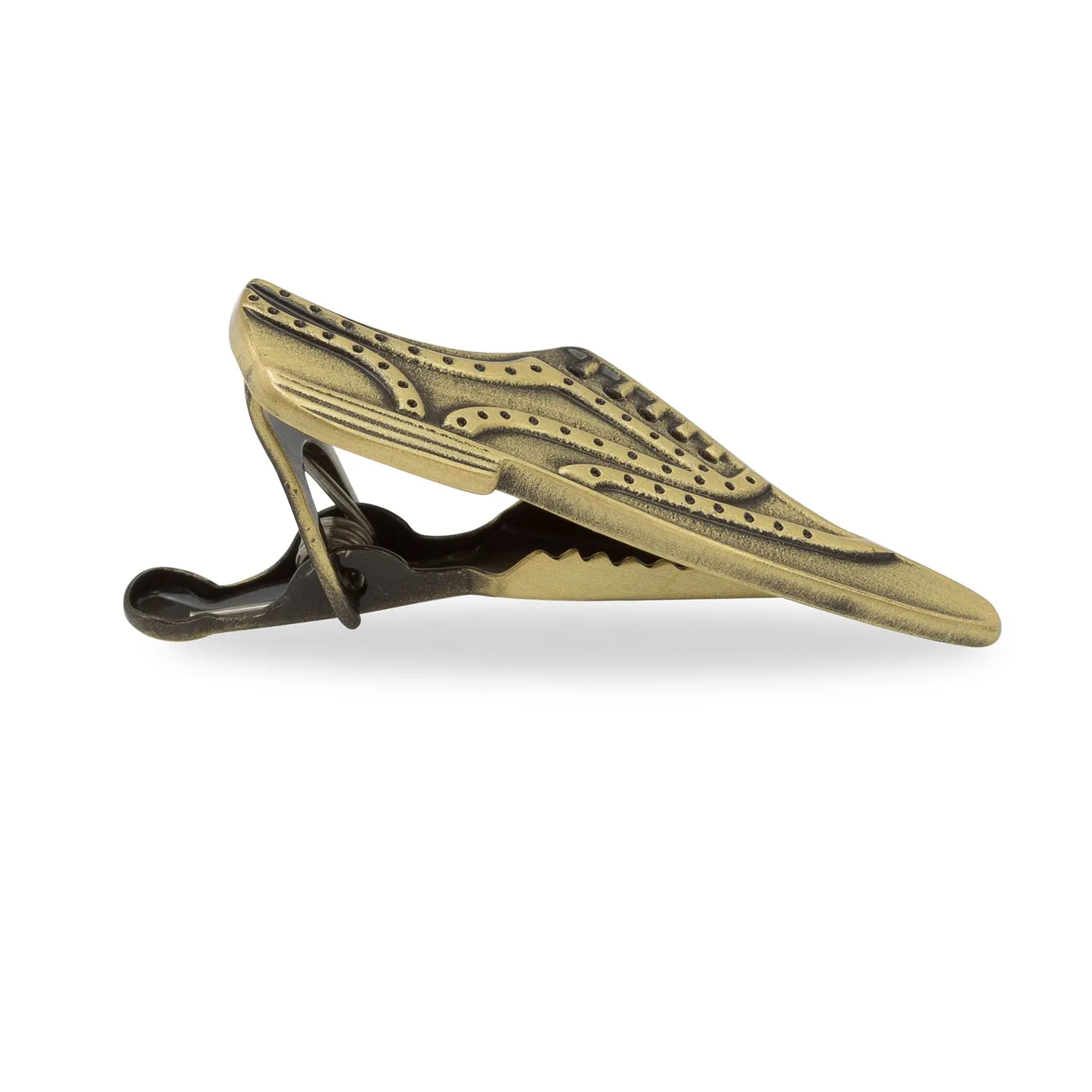 Astaire Brass Tap Shoe Tie Bar