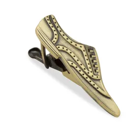 Astaire Brass Tap Shoe Tie Bar