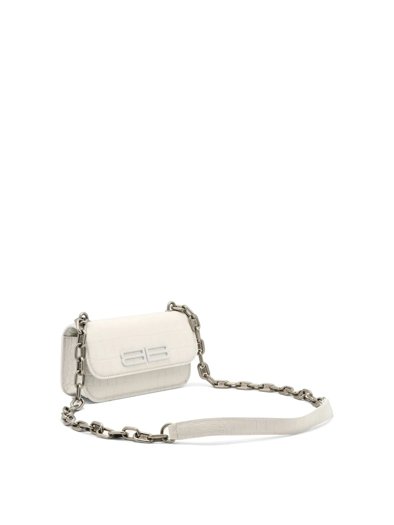 Balenciaga Gossip Embossed Chain Linked Crossbody Bag