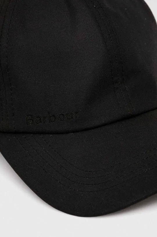 Barbour cotton baseball cap green color