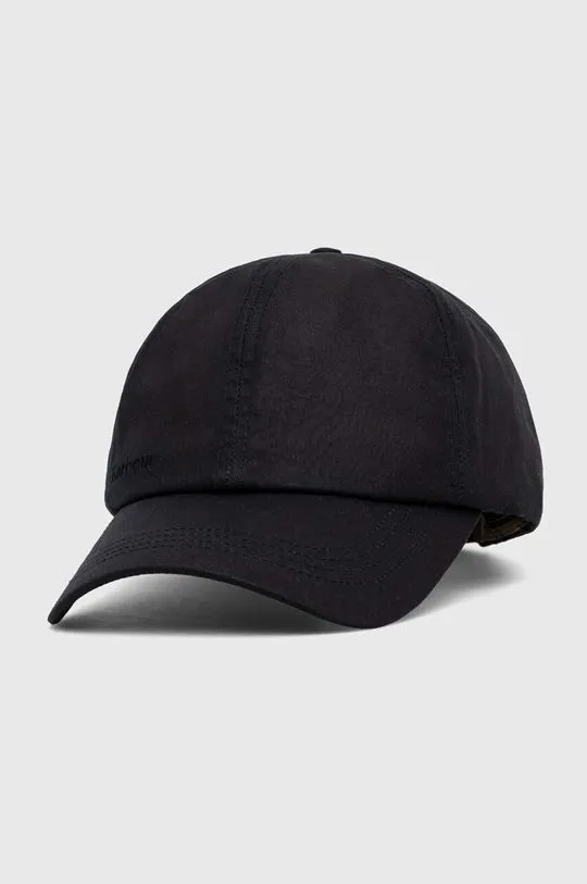 Barbour cotton baseball cap navy blue color