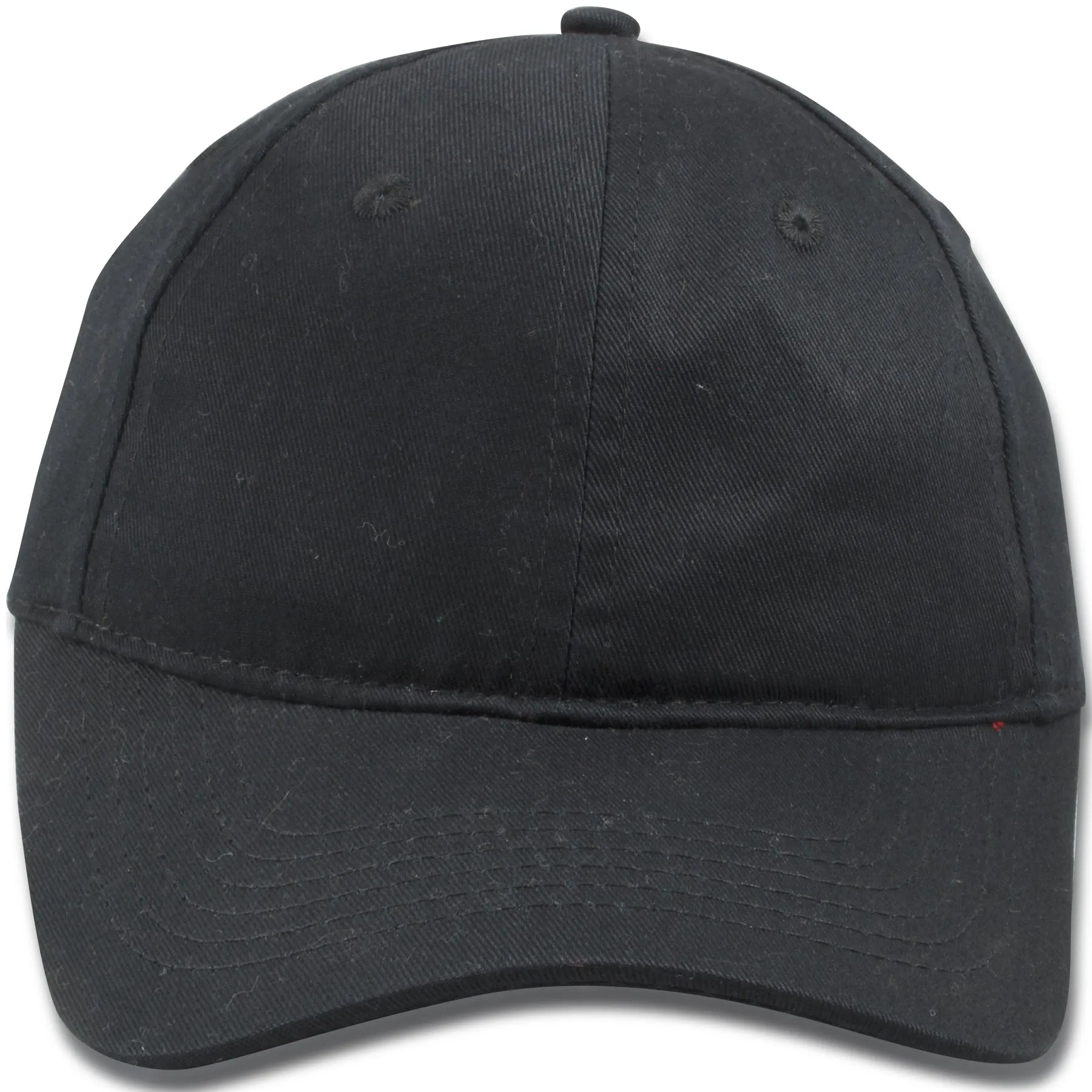 Blank Black Youth Sized Adjustable Baseball Cap