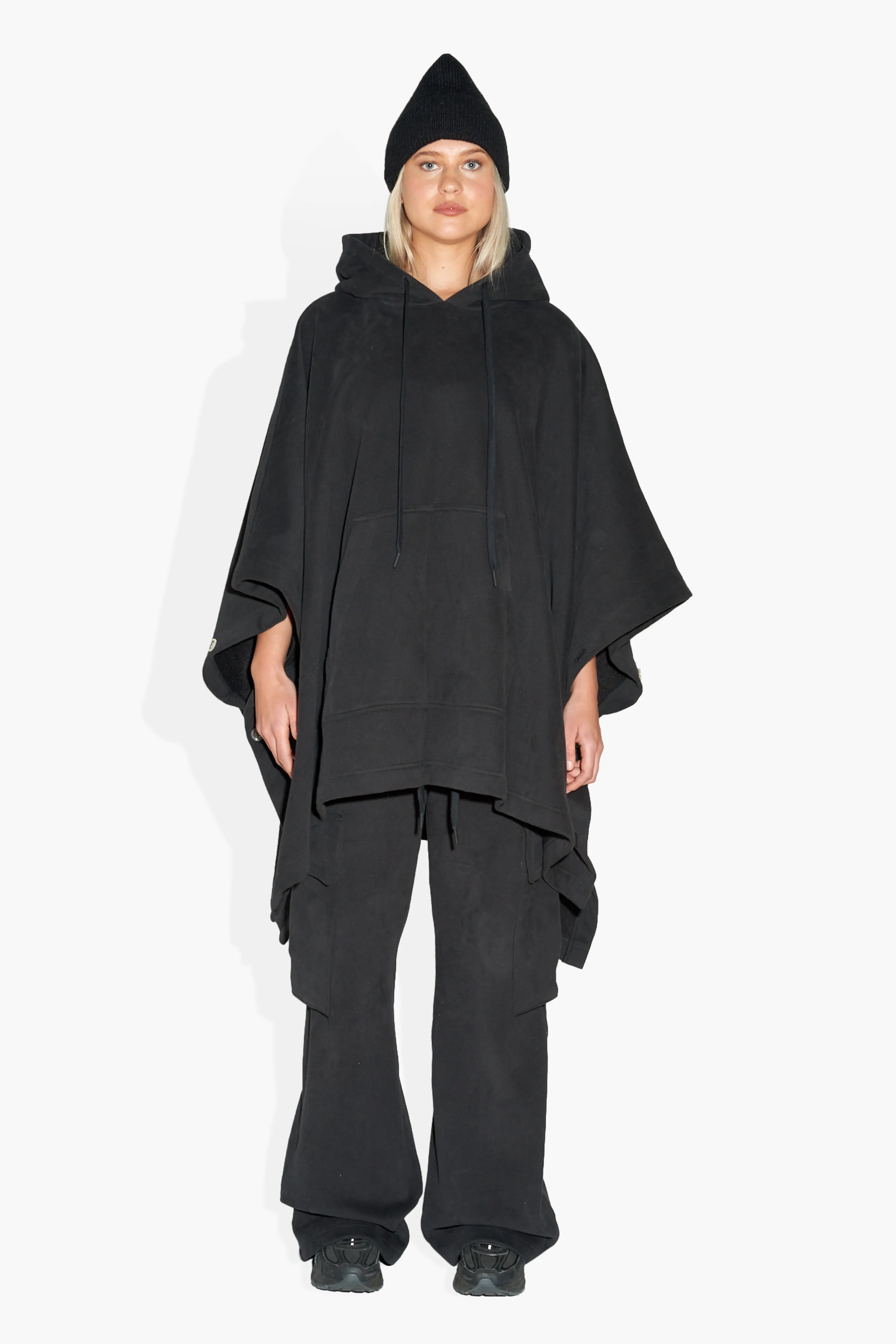 Blanket Hoodie Black W