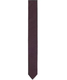 Boss Formal tie with all-over jacquard pattern