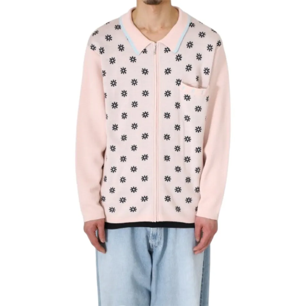 BoTT  |Flower Patterns Wool Street Style Long Sleeves Logo