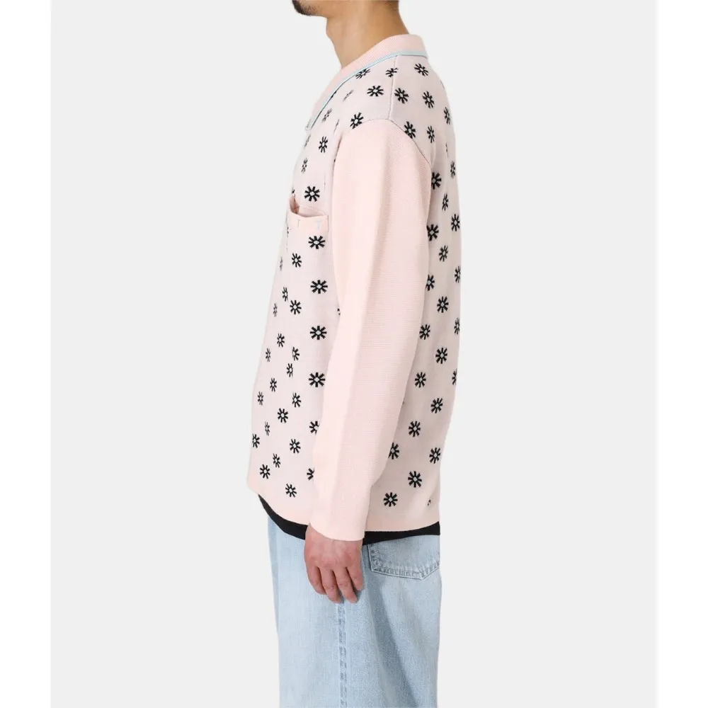 BoTT  |Flower Patterns Wool Street Style Long Sleeves Logo