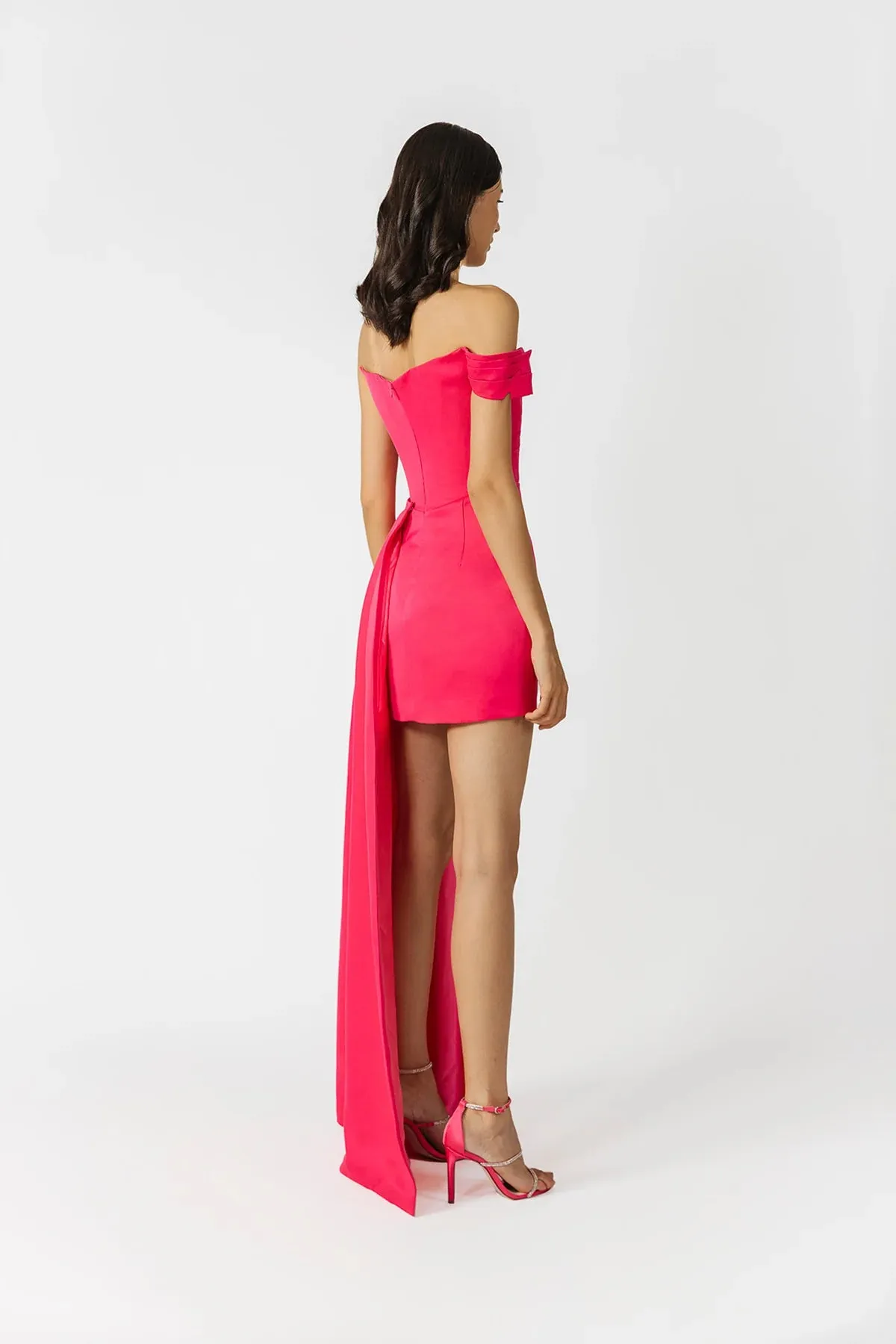 Brenda Mini Dress in Hot Pink