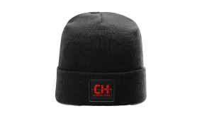 Cam Hanes Colored Leather Patch Beanie