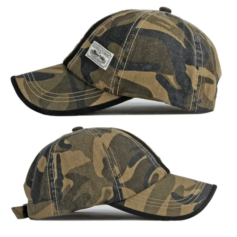 Camouflage Snapback Tactical Outdoor Sun Protection Baseball Cap