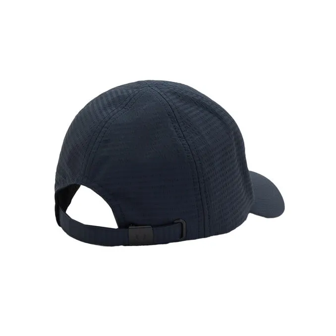 CAP DOPPIO LOGO SEERSUCKER Man Navy