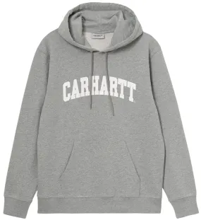 Carhartt WIP Mens University Hooded Sweatshirt Grey Heather White