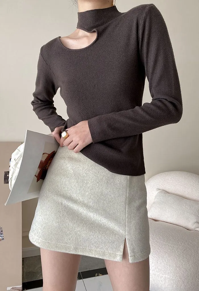 Chicwish  |Casual Style Long Sleeves Plain Elegant Style