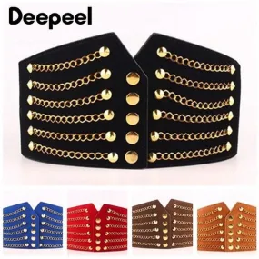 Deepeel 10cm Wide Slim Corset Cummerbund