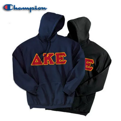 Delta Kappa Epsilon Champion Powerblend Hoodie, 2-Pack Bundle Deal - Champion S700 - TWILL