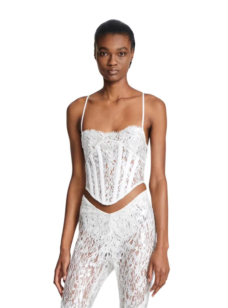 ----Dion Lee   ----Silicone Wave Lace Corset ---