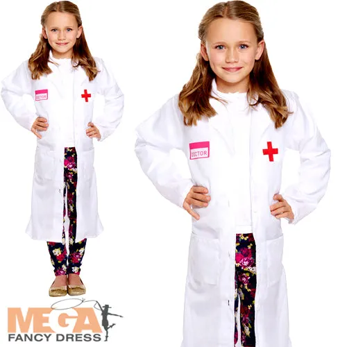 Doctor Girls Medical Professional Coat Costume