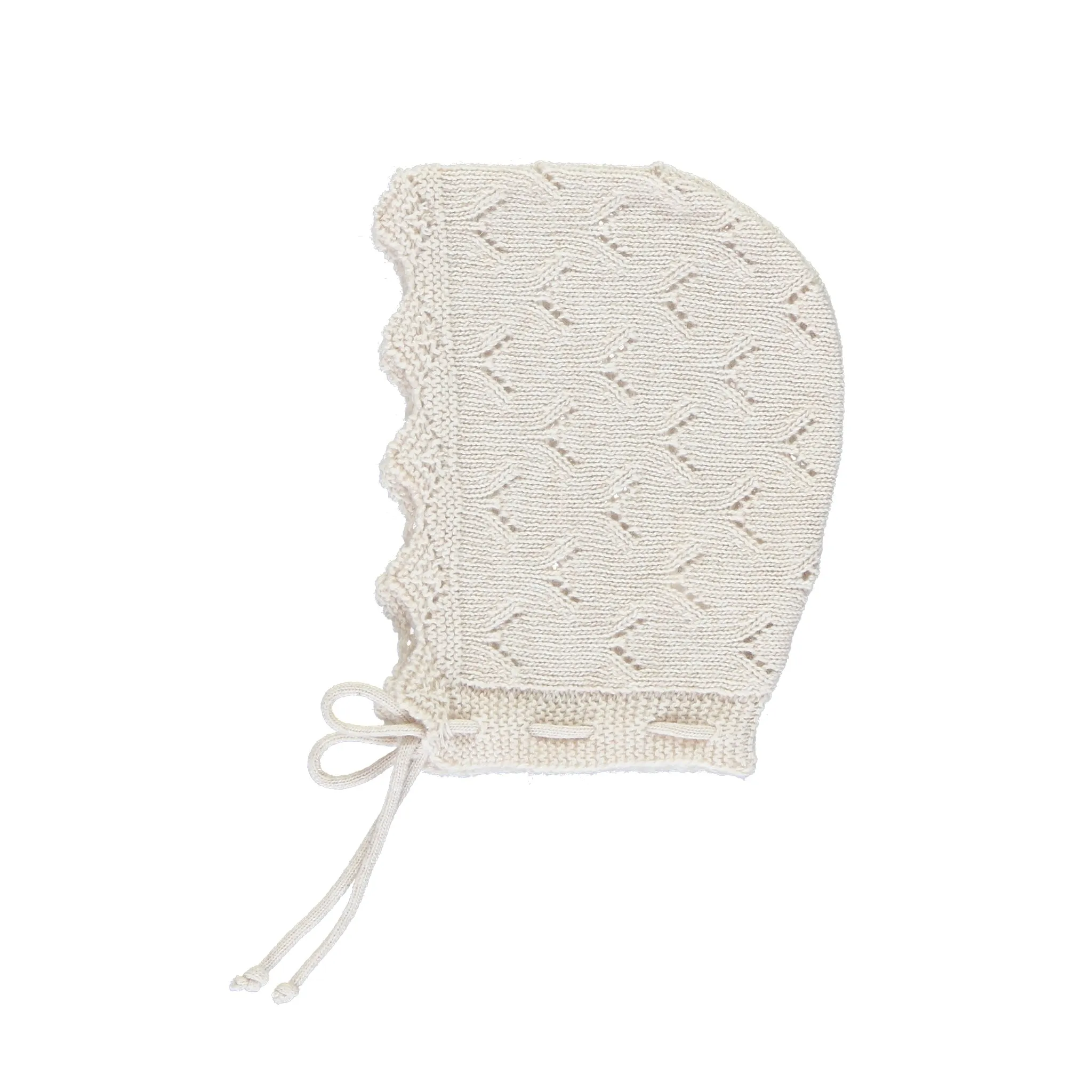 EVA RIBBED BONNET-Natural