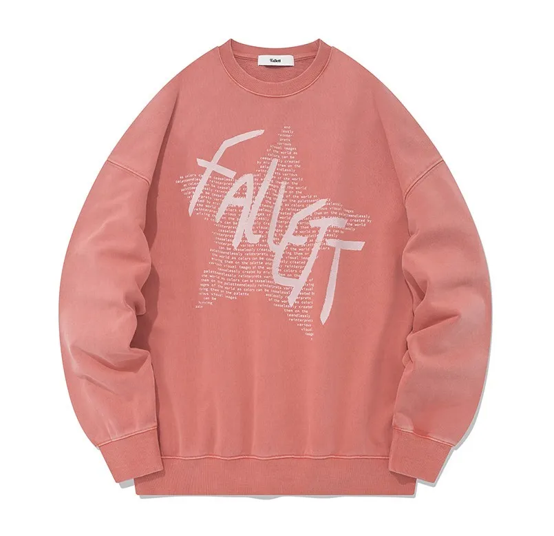 Fallett  |Unisex Street Style Long Sleeves Logo Sweatshirts