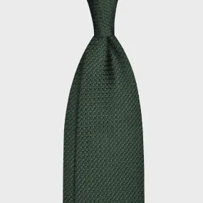 F.Marino Grenadine Silk Tie Chunky Gauze 3 Folds Green Grass