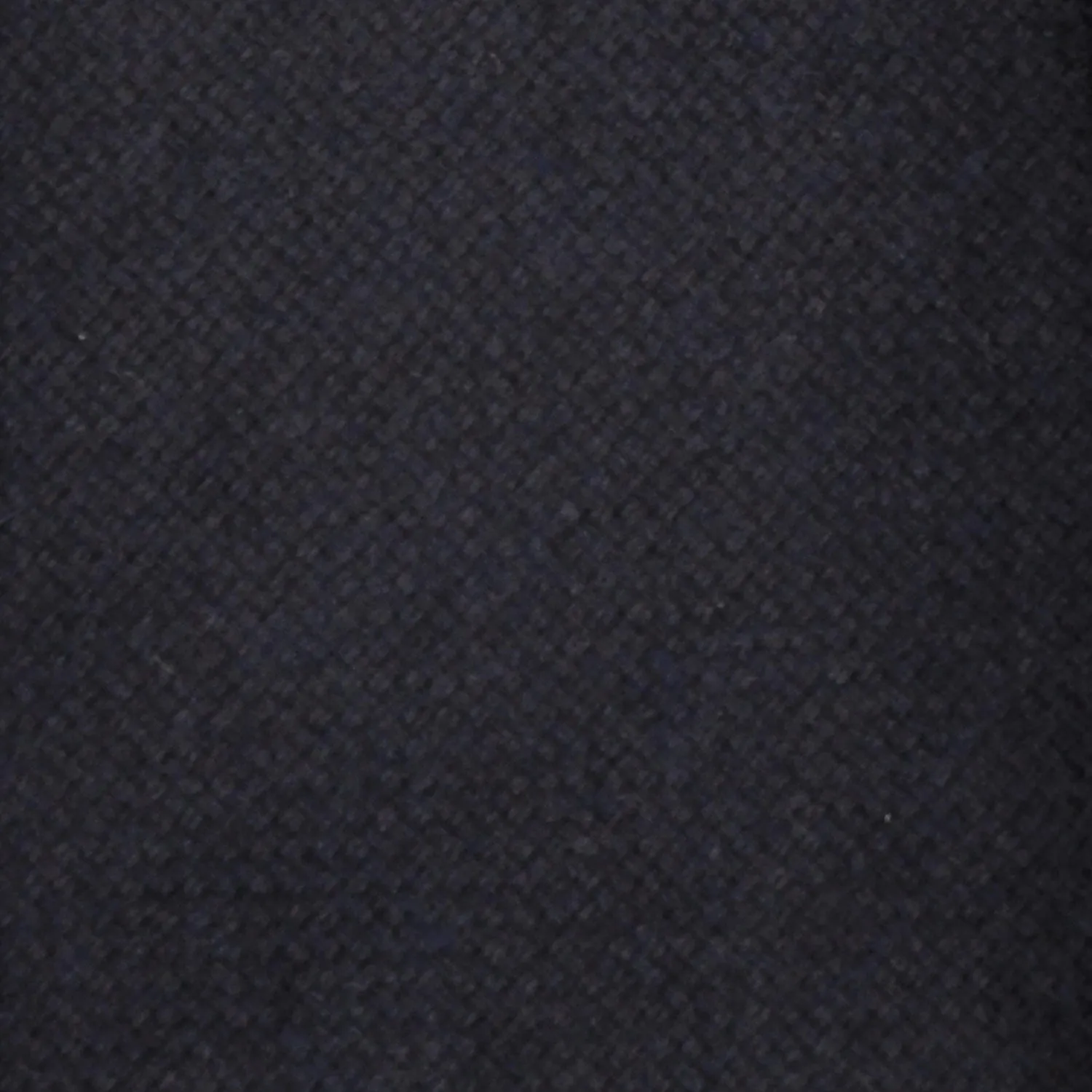 F.Marino Twill Merino Wool Tie 3 Folds Navy Blue