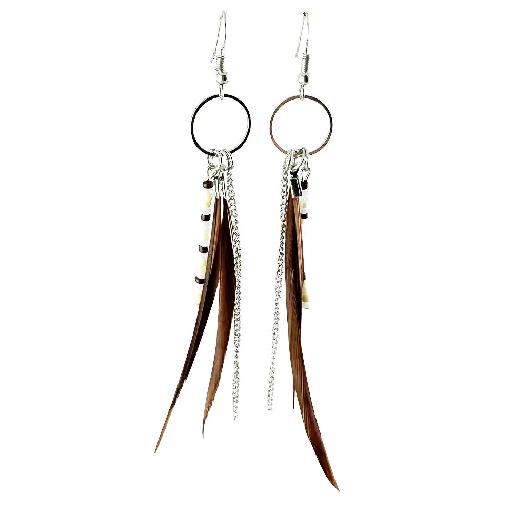 Follow Your Arrow Indigenous Feather Earrings