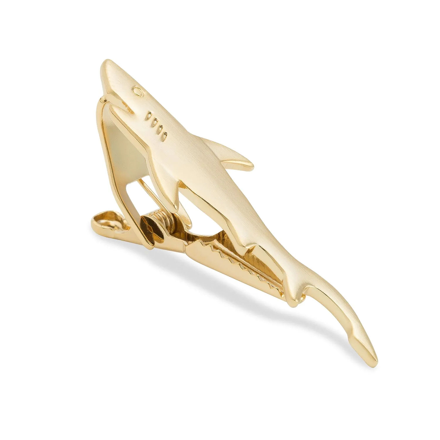 Gold Shark Tie Bar