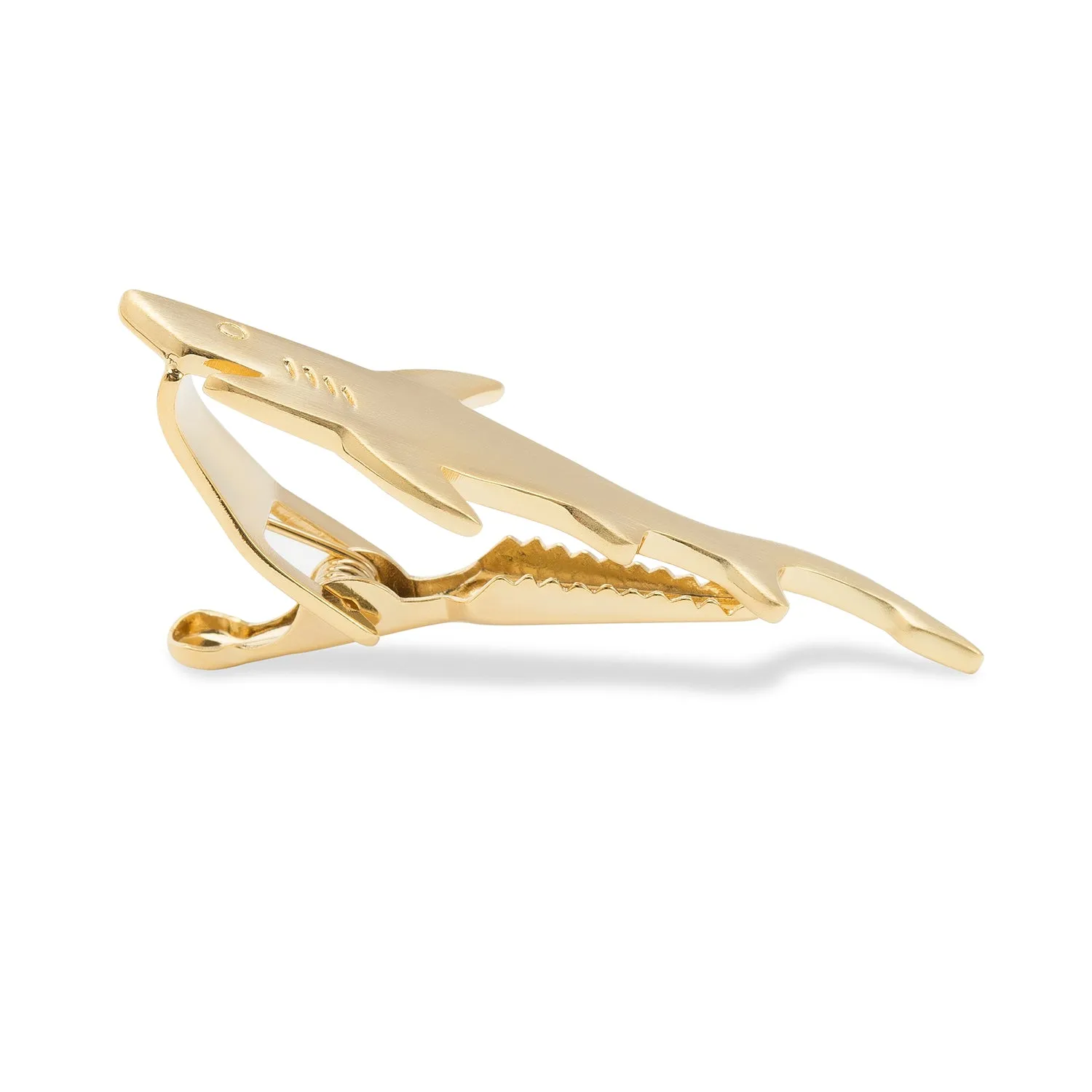 Gold Shark Tie Bar