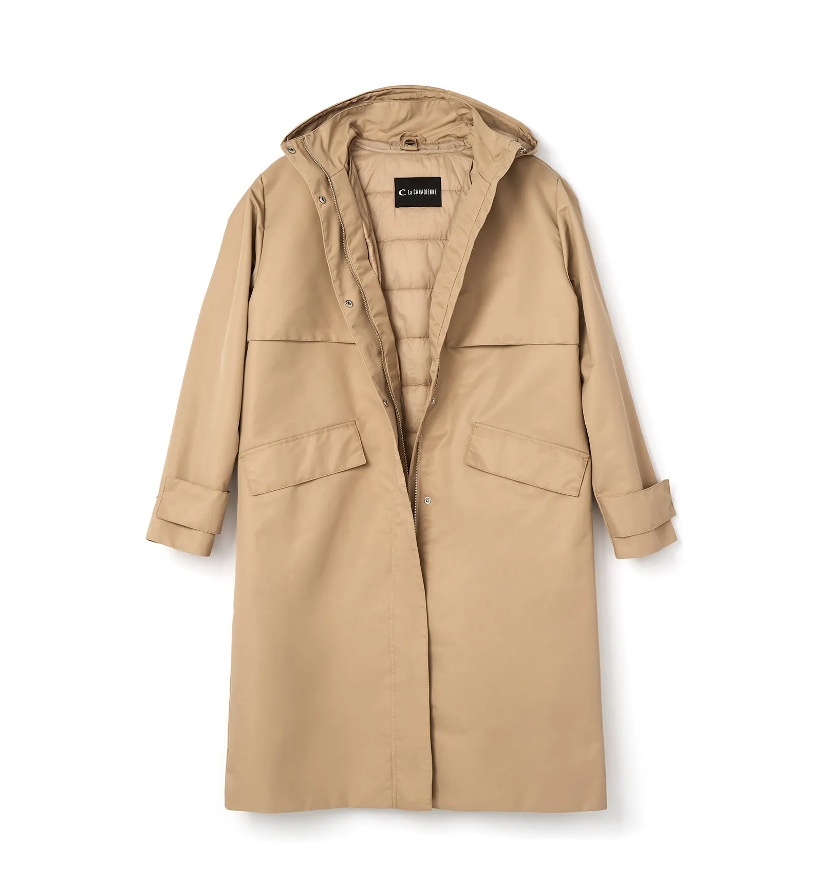 GRADY HOODED 2IN1 TRENCH COAT