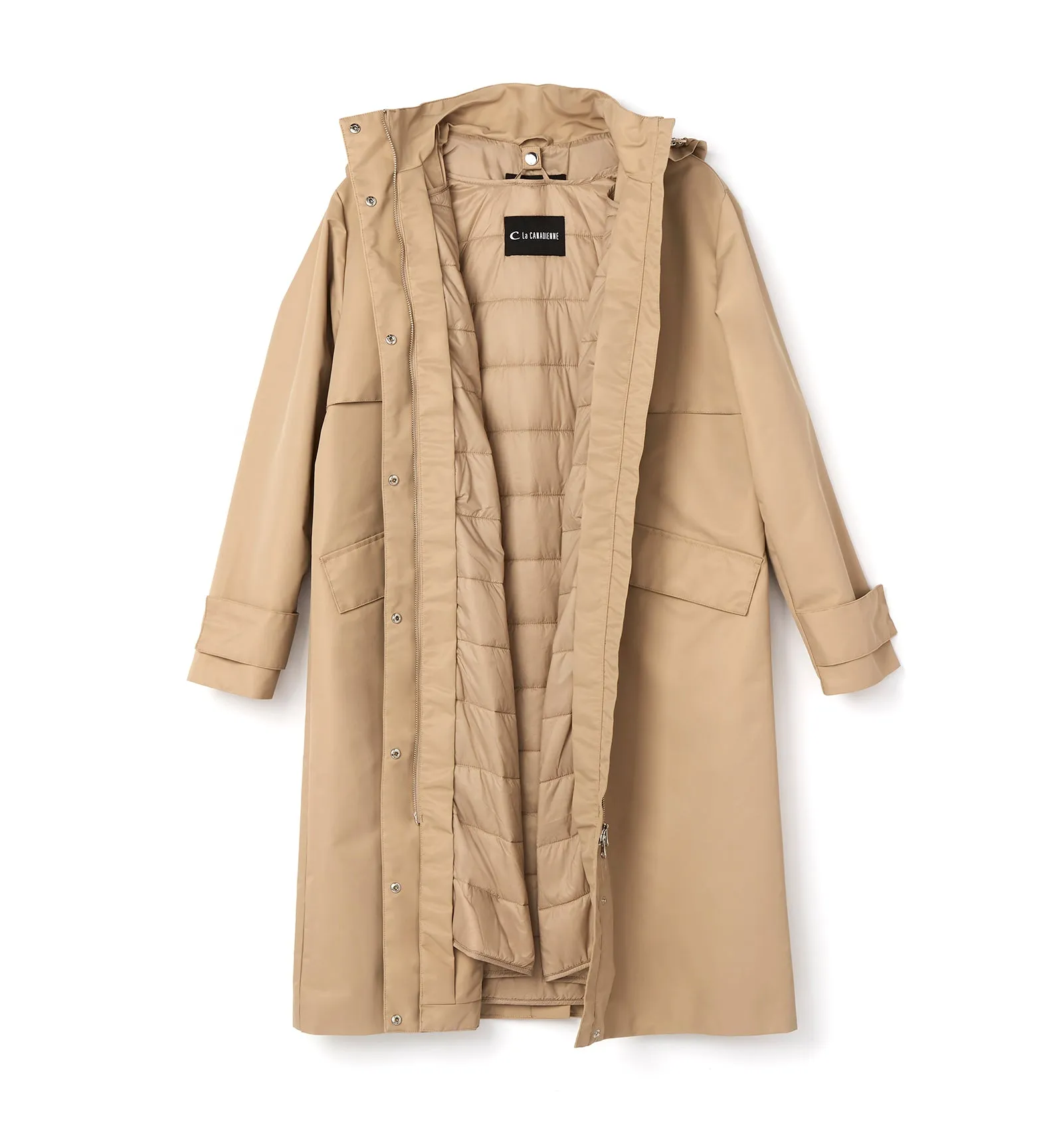 GRADY HOODED 2IN1 TRENCH COAT