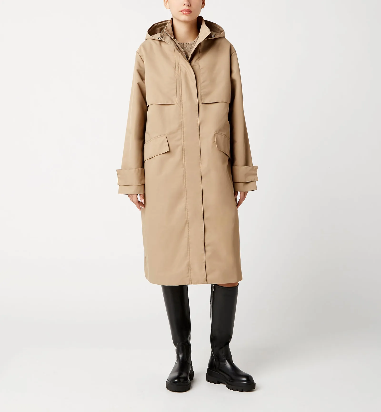 GRADY HOODED 2IN1 TRENCH COAT