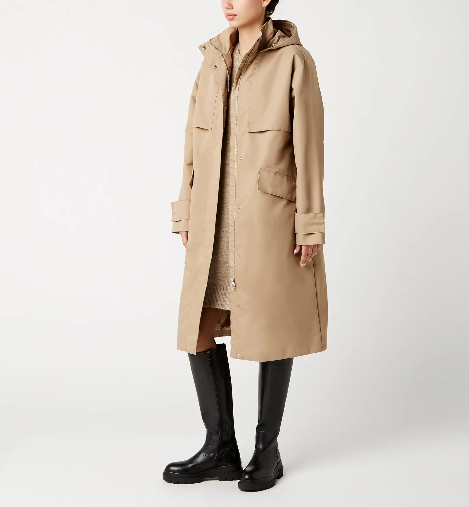 GRADY HOODED 2IN1 TRENCH COAT