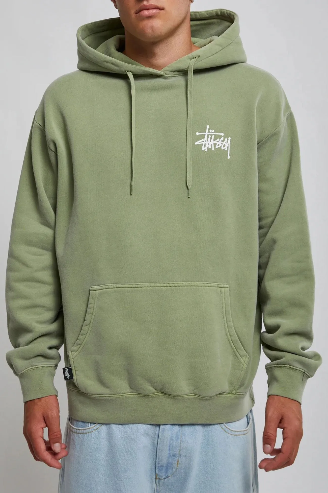 Graffiti LBC Fleece Hood Pigment Artichoke