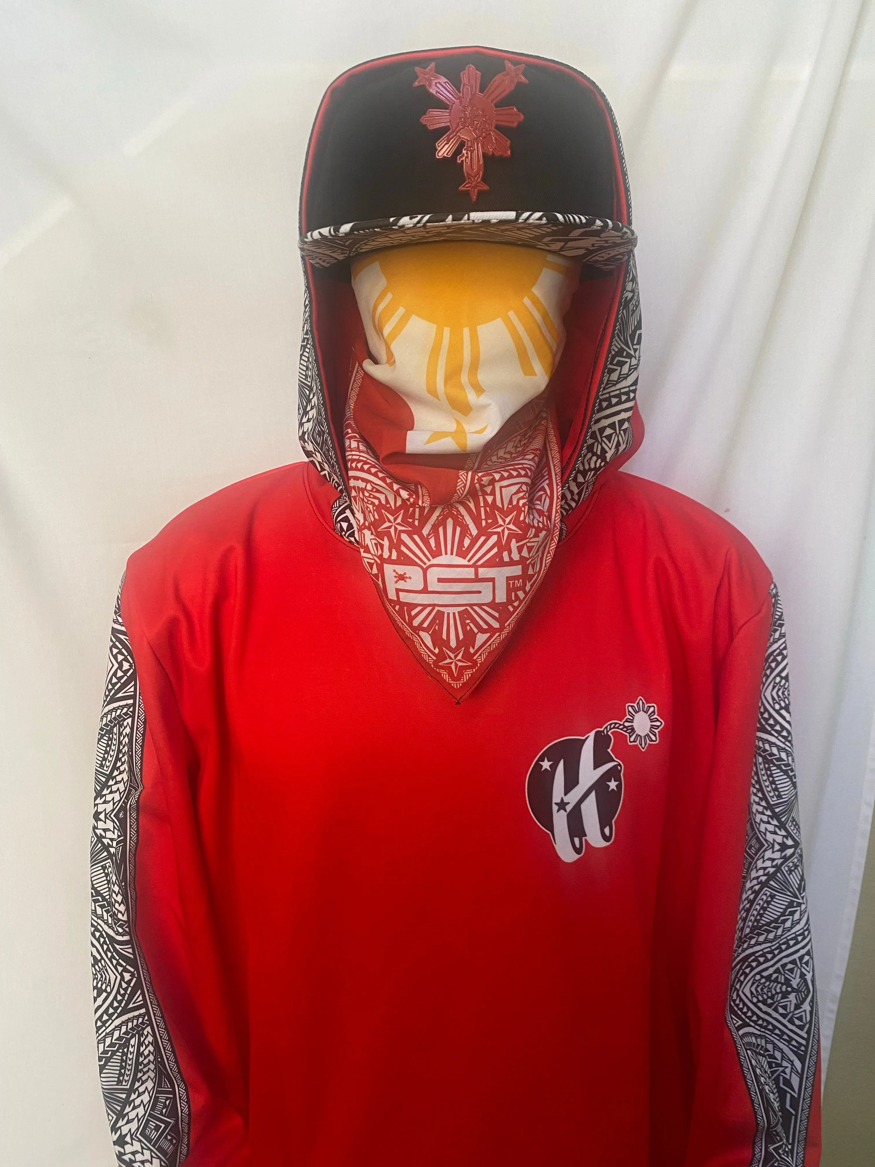 HBOM Tribal Red Hoodie