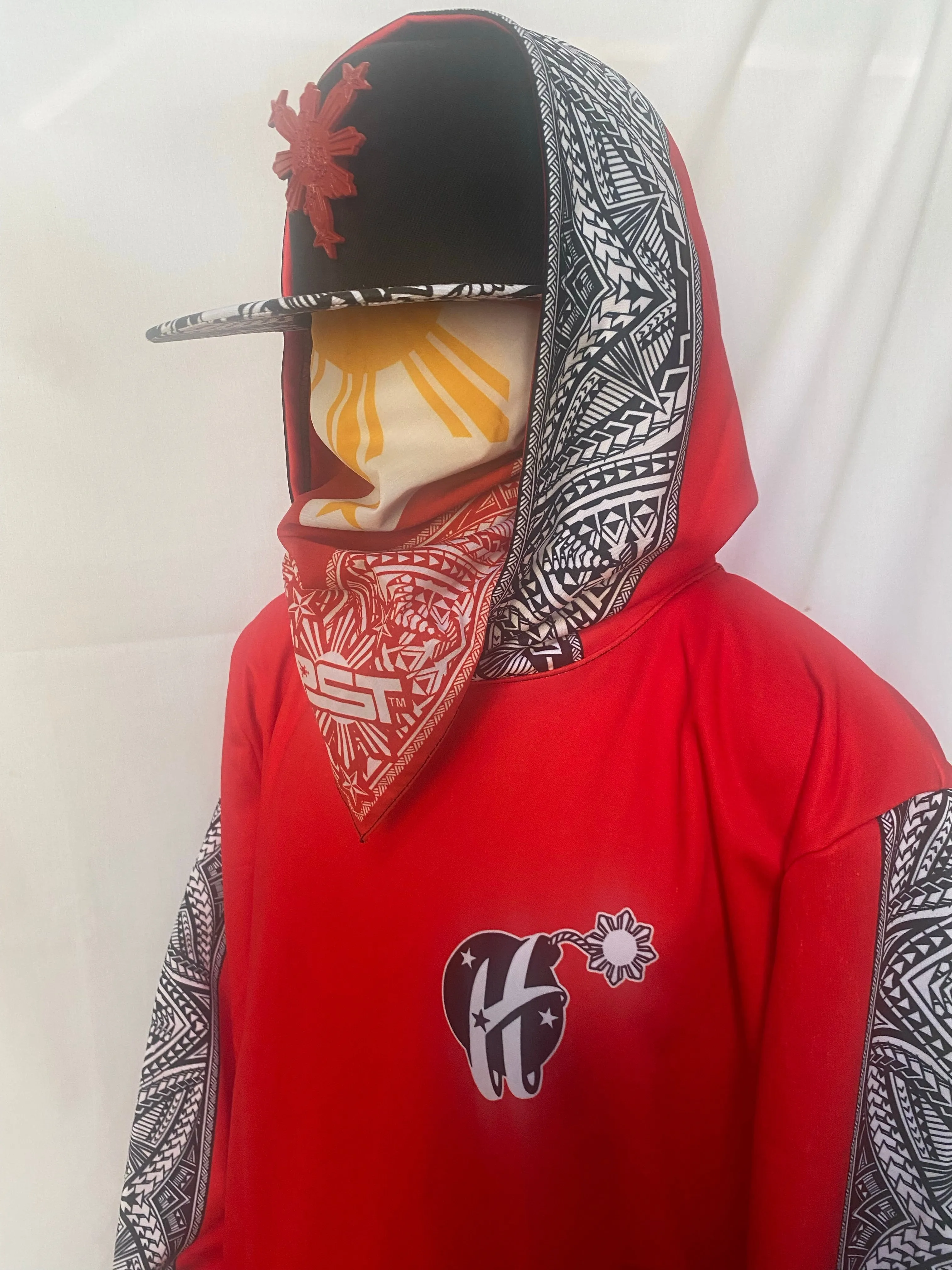 HBOM Tribal Red Hoodie