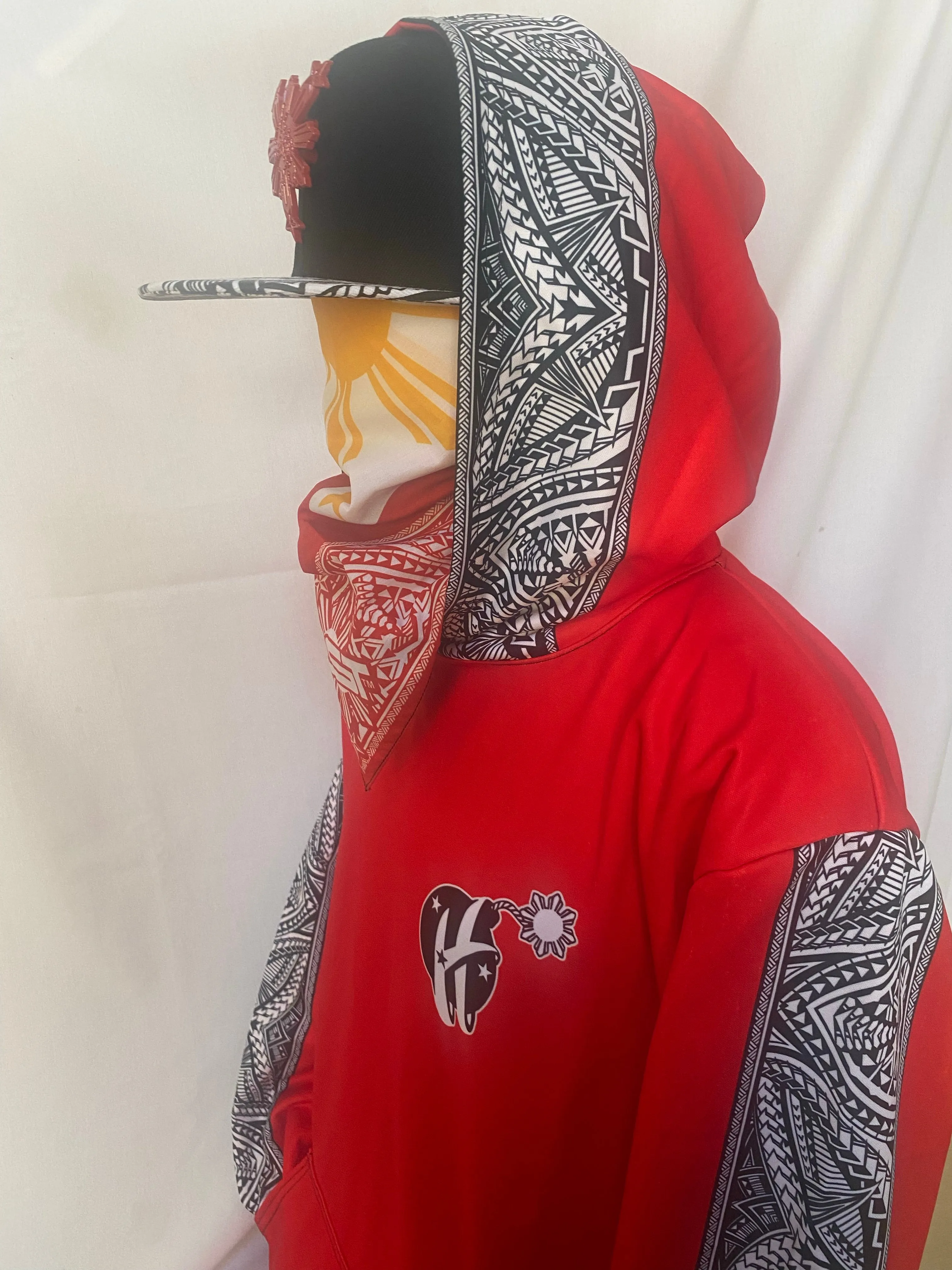 HBOM Tribal Red Hoodie