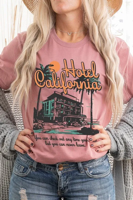 Hotel California Beach Summer Graphic T Shirts