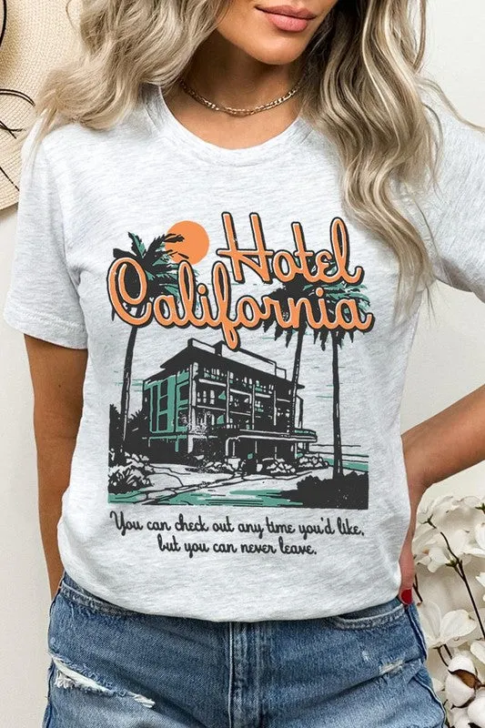 Hotel California Beach Summer Graphic T Shirts