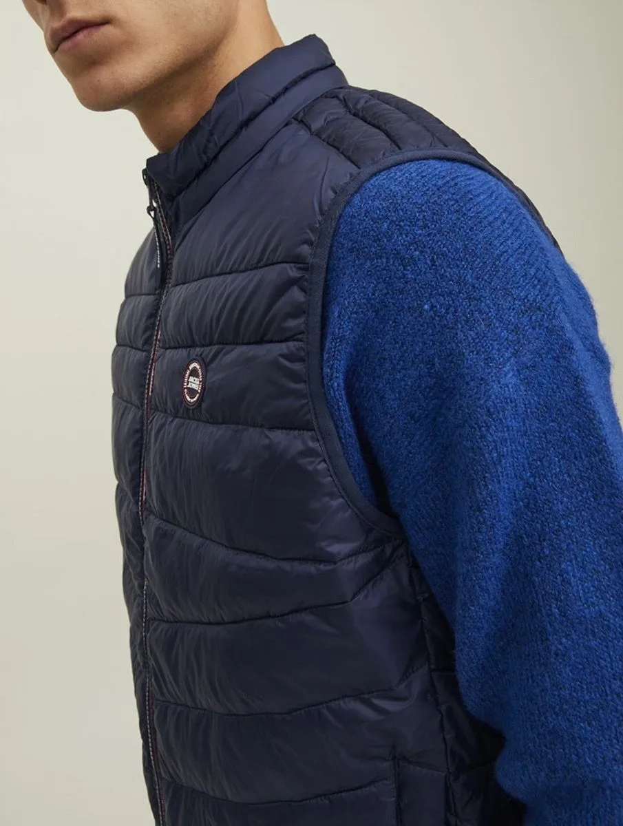 Jack & Jones Hero Puffer Bodywarmer Gilet Navy Blazer