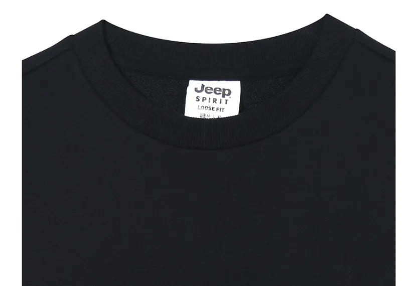 JEEP  |Unisex Street Style Long Sleeves Plain Cotton Logo