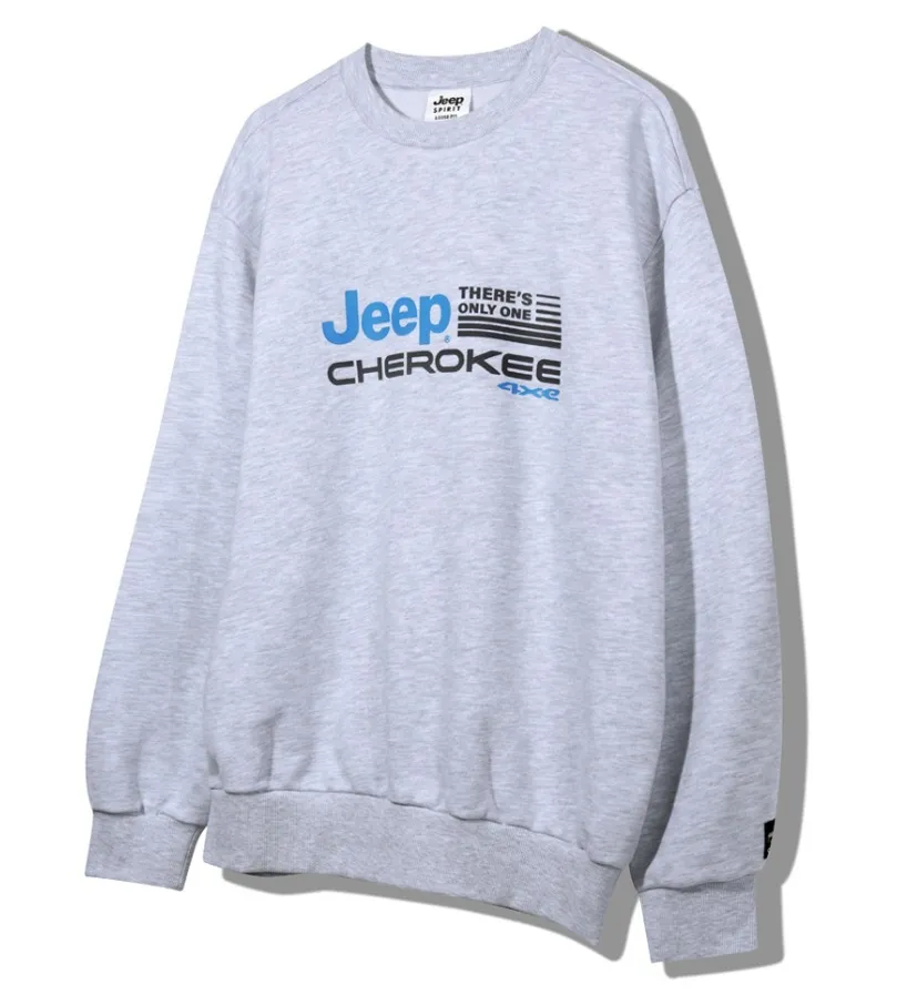 JEEP  |Unisex Street Style Long Sleeves Plain Cotton Logo